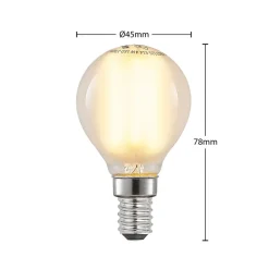 Dæmpbar Led-Pære ^ Arcchio LED-dråbepære E14 4 W 2.700 K mat dæmpes, 5 stk