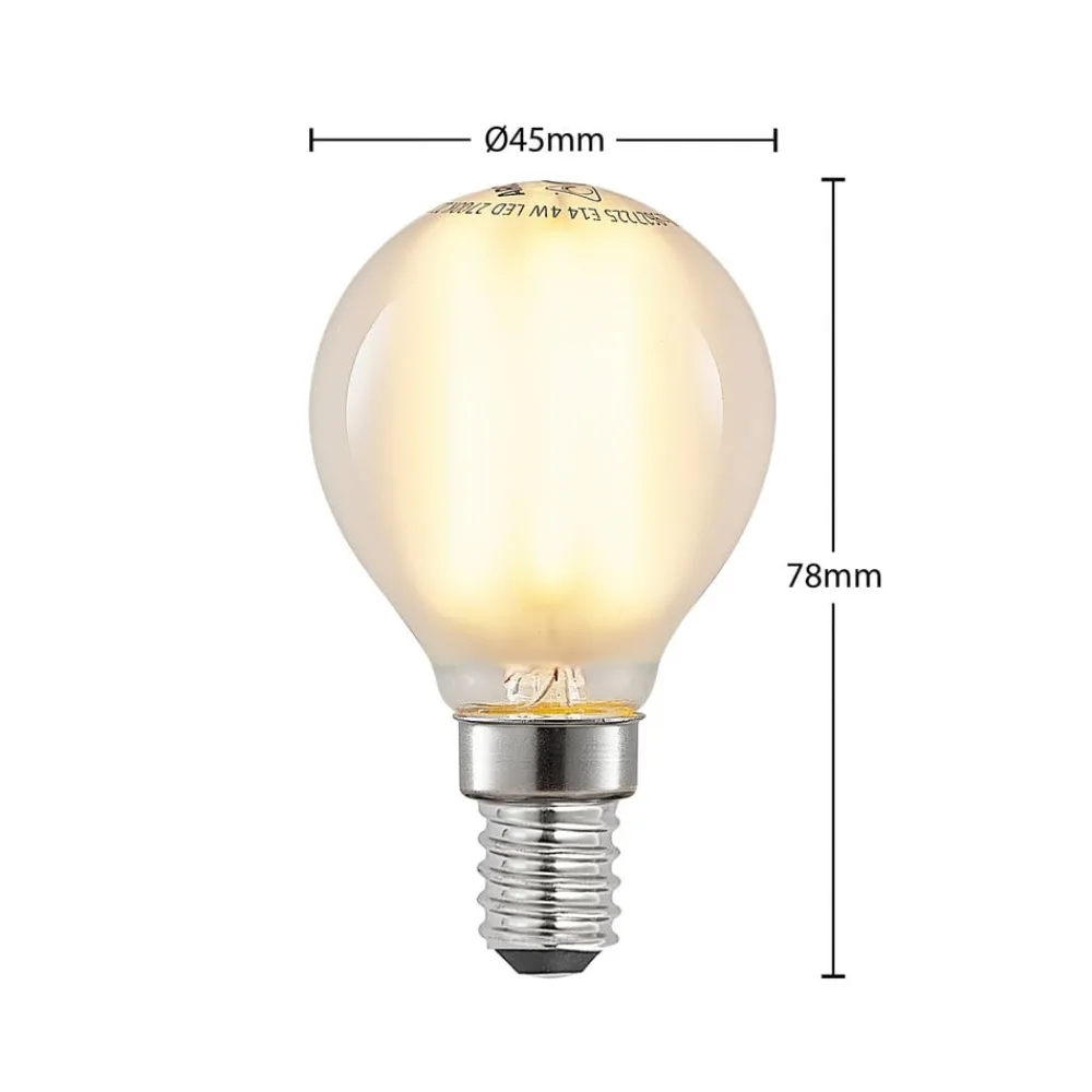 Dæmpbar Led-Pære ^ Arcchio LED-dråbepære E14 4 W 2.700 K mat dæmpes, 5 stk