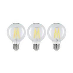 Arcchio Dæmpbar Led-Pære|Filament Pære > LED E27 8 W G80 2.700 K filament dæmpes klar 3 stk