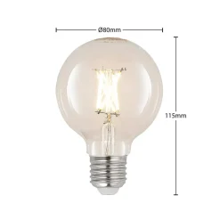 Arcchio Dæmpbar Led-Pære|Filament Pære > LED E27 4 W G80 2.700 K filament dæmpes klar 2 stk