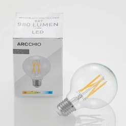 Arcchio Filament Pære > LED E27 8 W G80 2.700 K filament dæmpes klar 2 stk