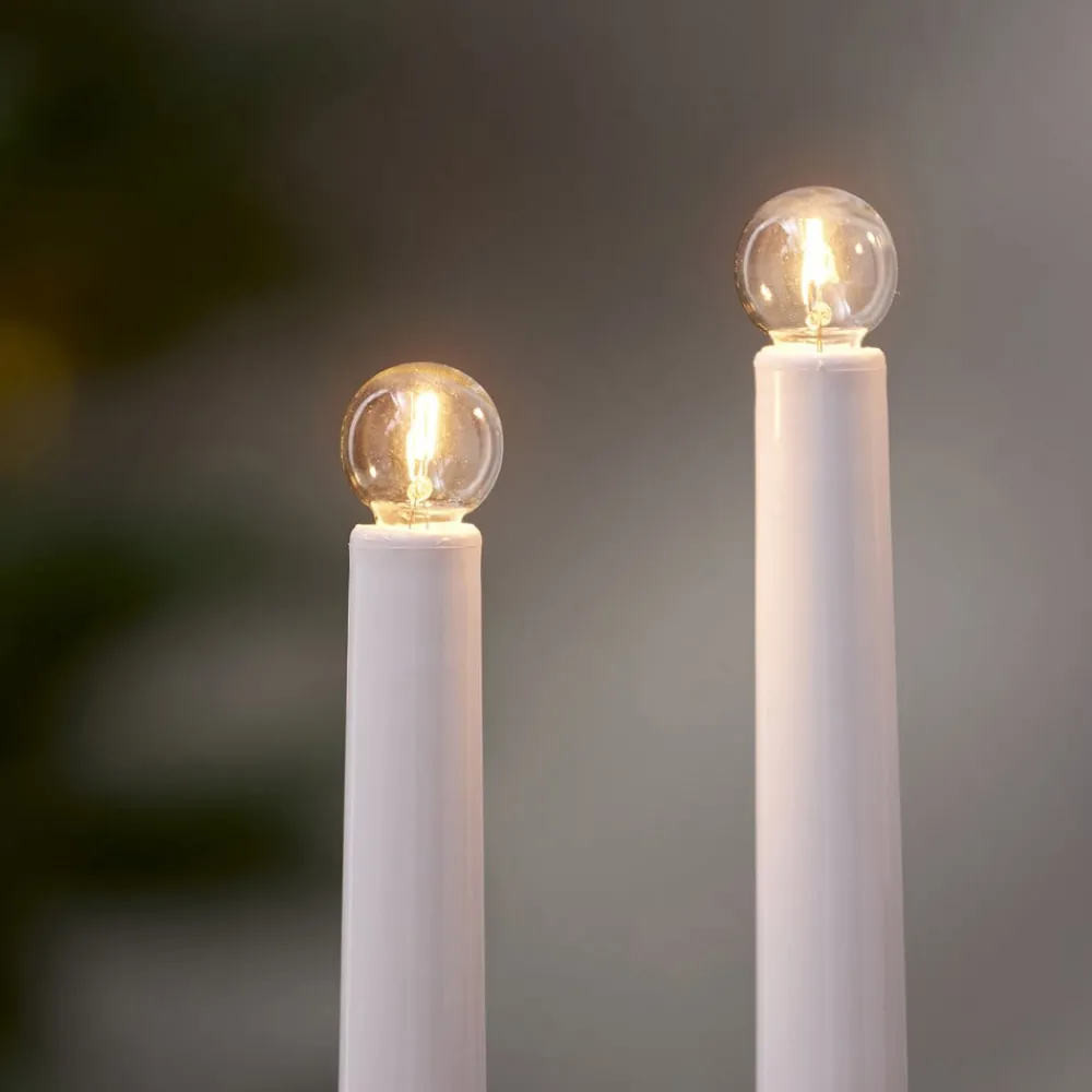 Dæmpbar Led-Pære|Filament Pære ^ STAR TRADING LED-filamentpære E10 3W dæmpbar, 3-pak, 55V
