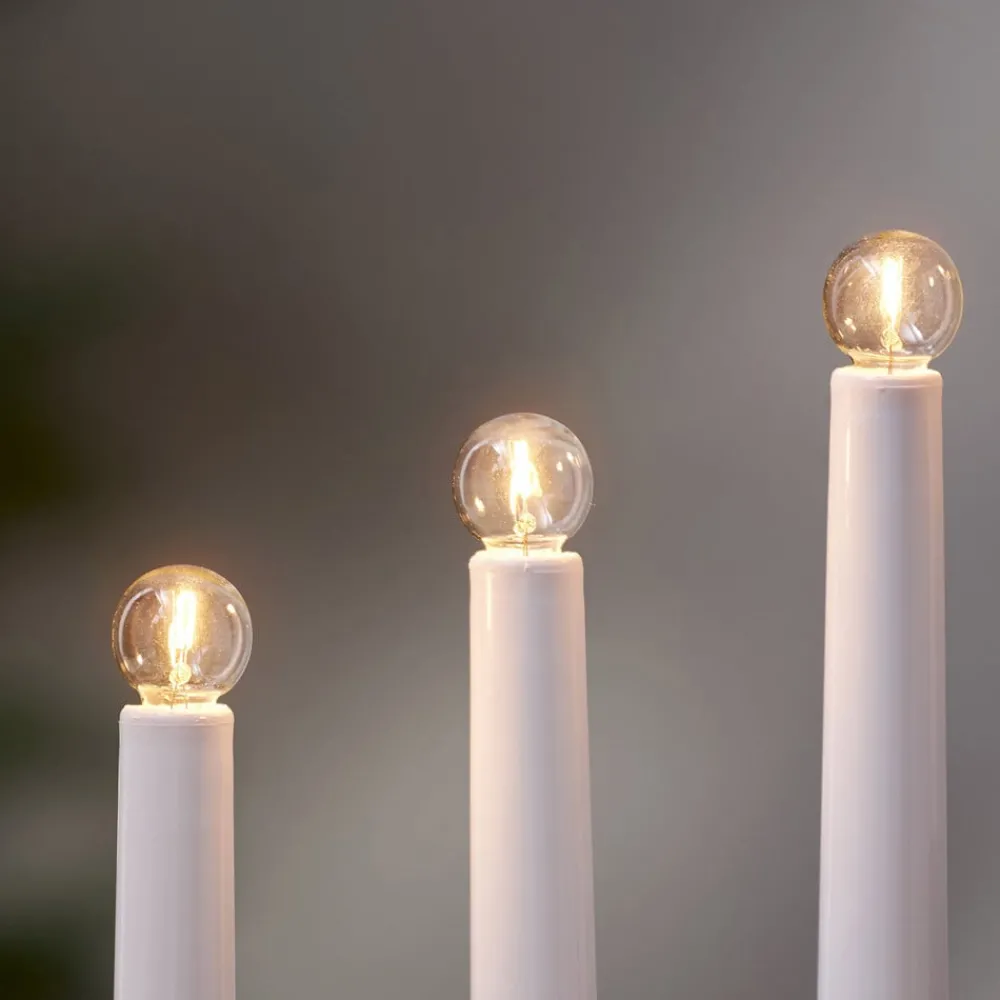 Dæmpbar Led-Pære|Filament Pære ^ STAR TRADING LED-filamentpære E10 3W dæmpbar, 3-pak, 55V