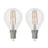 Arcchio Dæmpbar Led-Pære|Filament Pære > LED-filamentpære E14 4W 2.700 K dråbe dæmpes 2 stk
