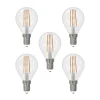 Dæmpbar Led-Pære|Filament Pære ^ Arcchio LED-filamentpære E14 4W 2.700 K dråbe dæmpes 5 stk