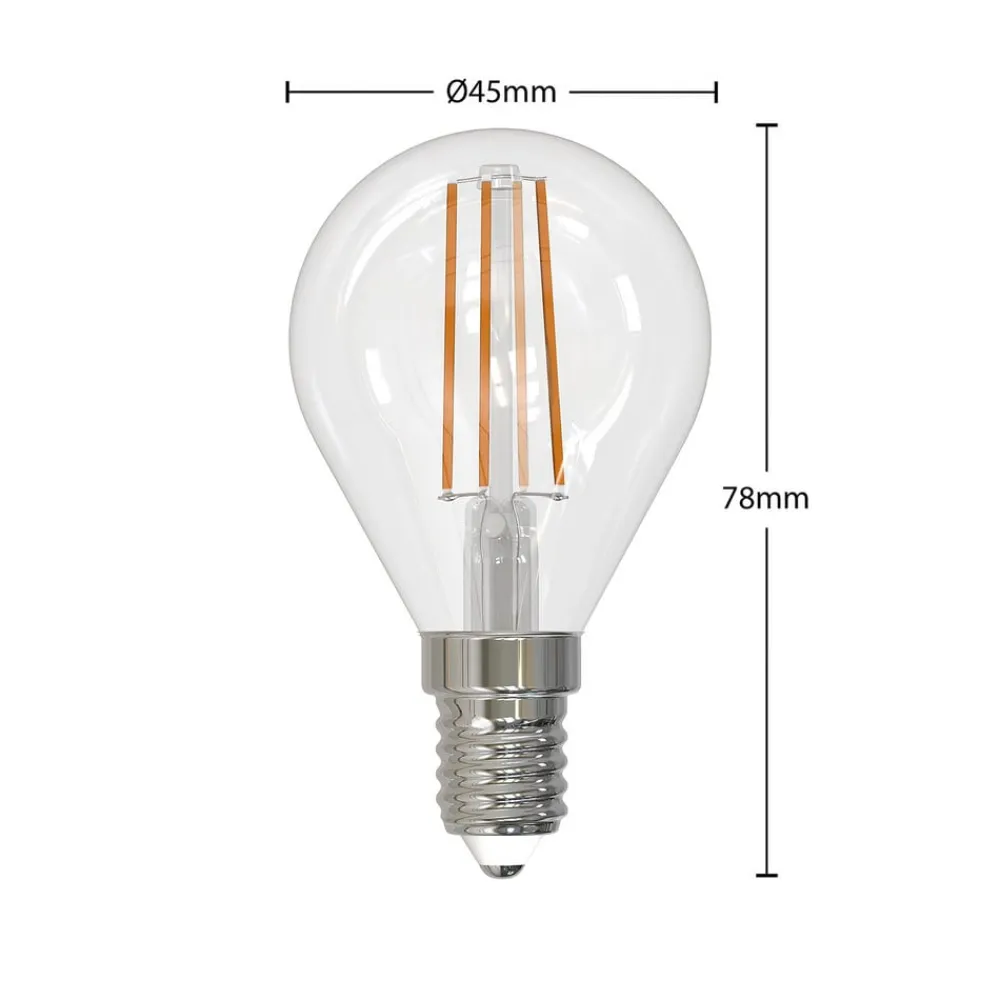 Dæmpbar Led-Pære|Filament Pære ^ Arcchio LED-filamentpære E14 4W 2.700 K dråbe dæmpes 5 stk
