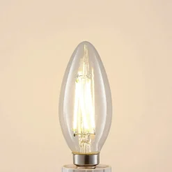 Arcchio Filament Pære|Led Pærer > LED-filamentpære E14 4 W 827 kerte, dæmpes, 3 stk