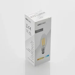 Arcchio Filament Pære|Led Pærer > LED-filamentpære E14 4 W 827 kerte, dæmpes, 3 stk