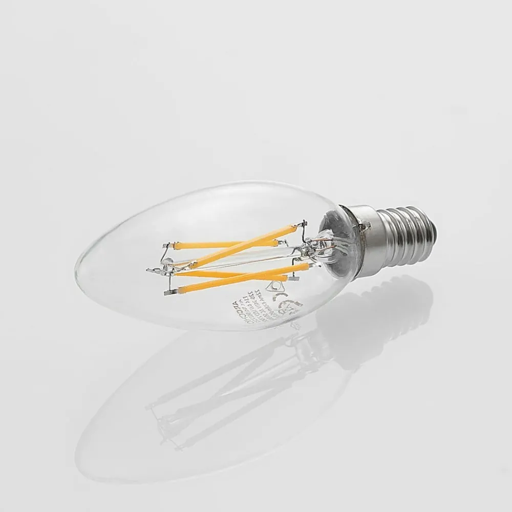 Arcchio Dæmpbar Led-Pære|Filament Pære > LED-filamentpære E14 4 W 827 kerte, dæmpes, 5 stk