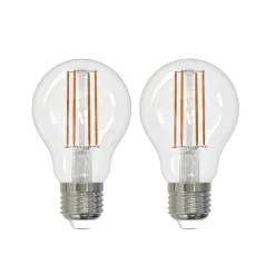 Dæmpbar Led-Pære|Filament Pære ^ Arcchio LED-filamentpære E27 8W klar 2.700K dæmpbar sæt med 2 stk