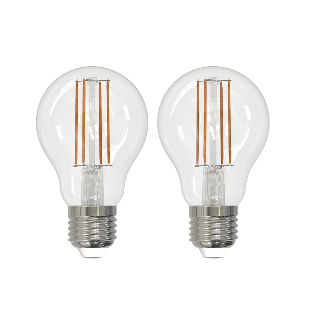 Dæmpbar Led-Pære|Filament Pære ^ Arcchio LED-filamentpære E27 8W klar 2.700K dæmpbar sæt med 2 stk