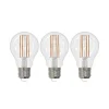 Arcchio Dæmpbar Led-Pære|Led Pærer > LED-filamentpære E27 8W klar 2.700K dæmpbar sæt med 3 stk