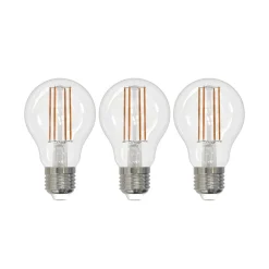 Arcchio Dæmpbar Led-Pære|Led Pærer > LED-filamentpære E27 8W klar 2.700K dæmpbar sæt med 3 stk