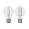 Filament Pære|Led Pærer ^ Arcchio LED-filamentpære E27 6W klar 2.700K dæmpbar sæt med 2 stk
