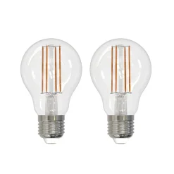 Filament Pære|Led Pærer ^ Arcchio LED-filamentpære E27 6W klar 2.700K dæmpbar sæt med 2 stk
