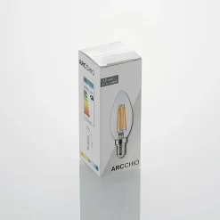 Arcchio Dæmpbar Led-Pære|Filament Pære > LED-filamentpære E14 4W 2.700K 3-trins dæmper