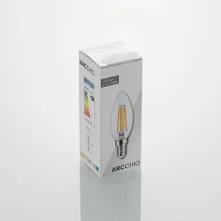 Dæmpbar Led-Pære|Filament Pære ^ Arcchio LED-filamentpære E14 4 W 827 3-trins-dæmper, 3 stk