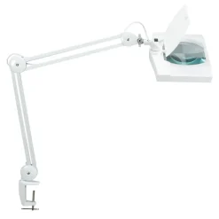 Maul Bordlamper > LED-forstørrelseslys vitrum, hvid, klemme, metal