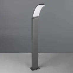 Gadebelysning ^ Reality Leuchten LED-gadelampe Beja, antracit, aluminium, højde 100 cm