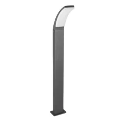 Gadebelysning ^ Reality Leuchten LED-gadelampe Beja, antracit, aluminium, højde 100 cm