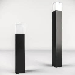Smartwares Gadebelysning > LED-gadelampe OOL-50018, aluminium, højde 80 cm