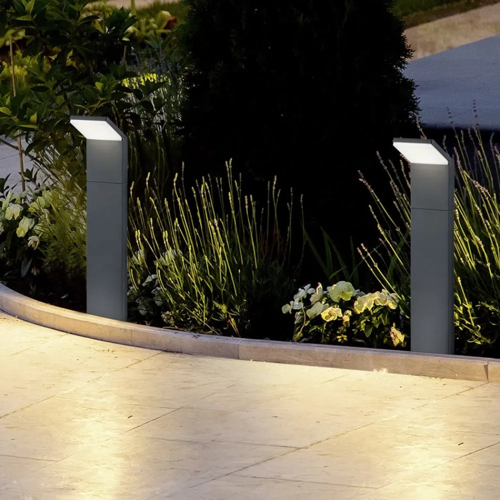 Trio Lighting Gadebelysning > LED-gadelampe PEARL, højde 50 cm, antracit, metal, IP54