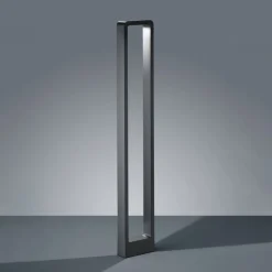 Gadebelysning ^ Trio Lighting LED-gadelampe RENO, antracit, højde 100 cm, metal, IP54