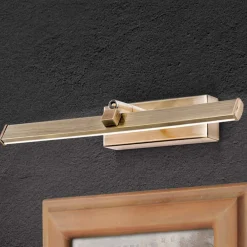 ORION Væglamper > LED-gallerilampe Suren i antik messing, 30 cm