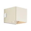Væglampe Med Sensor ^ Brilliant LED genopladelig udendørs væglampe Iseo, beige, bredde 10 cm, sensor