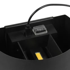 Væglampe Med Sensor ^ Reality Leuchten LED genopladelig udendørs væglampe Talent, sort, bredde 16 cm Sensor