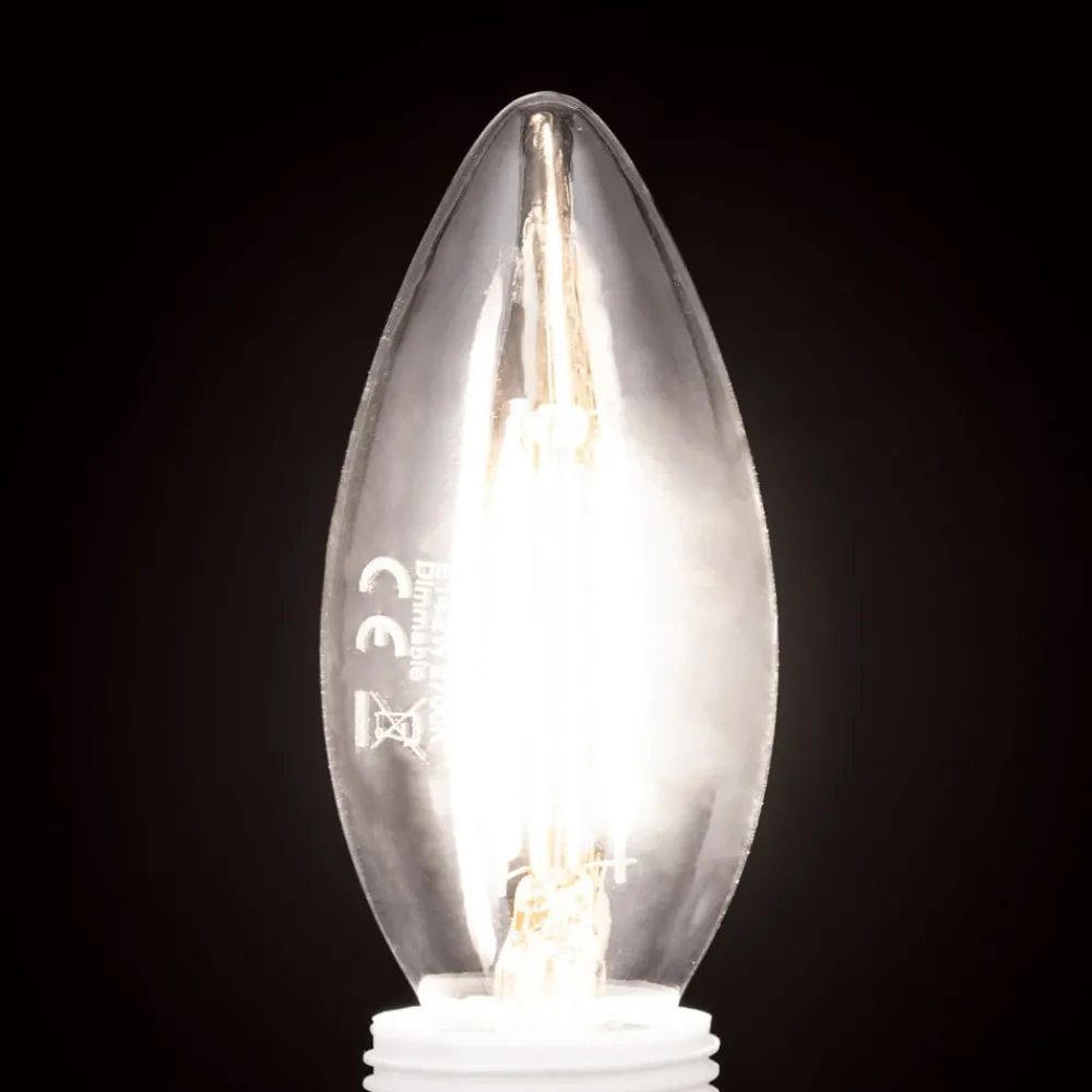 ORION Dæmpbar Led-Pære|Filament Pære > LED glødepære E14 C35 klar 2W 827 180lm dæmpbar