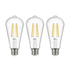 Filament Pære ^ Arcchio LED glødepære klar E27 3,8W 3000K 806lm sæt med 3 stk