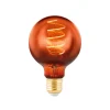 EGLO Filament Pære > LED-globe E27 G80 4 W filament 2.000 K kobber