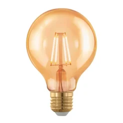 EGLO Dæmpbar Led-Pære|Filament Pære > LED-globe E27 G80 4 W filament 1.700 K rav, dæmpes