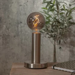 STAR TRADING Filament Pære > LED globe G95 filament optic E27 3W 1800K røget glas