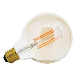 ORION Dæmpbar Led-Pære|Led Pærer > LED-globepære E27 G95 6 W ravgul 2.200 K, dæmpes
