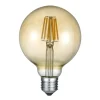 Trio Lighting Filament Pære|Led Pærer > LED-globepære E27 6W 2.700K rav