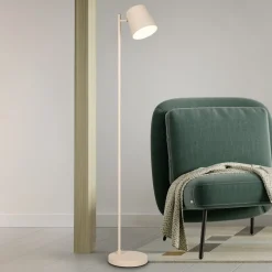 Reality Leuchten Gulvlamper|Gulvlamper > LED-gulvlampe Blake, sand, metal, dæmpbar