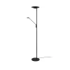 Gulvlamper|Gulvlamper ^ Trio Lighting LED-gulvlampe Brantford læselampe sort mat