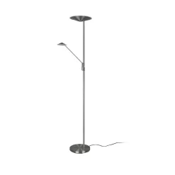 Trio Lighting Gulvlamper > LED-gulvlampe Brantford, læselampe nikkel mat