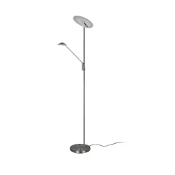 Trio Lighting Gulvlamper > LED-gulvlampe Brantford, læselampe nikkel mat