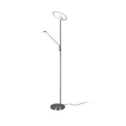 Trio Lighting Gulvlamper > LED-gulvlampe Brantford, læselampe nikkel mat