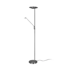 Trio Lighting Gulvlamper > LED-gulvlampe Brantford, læselampe nikkel mat