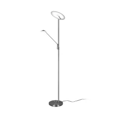 Trio Lighting Gulvlamper > LED-gulvlampe Brantford, læselampe nikkel mat