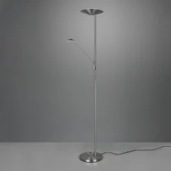 Trio Lighting Gulvlamper > LED-gulvlampe Brantford, læselampe nikkel mat