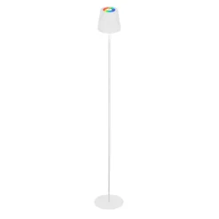 Gulvlamper ^ Briloner LED-gulvlampe Coloris, hvid, RGB, dæmper, IP44, USB