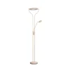 FISCHER & HONSEL Gulvlamper > LED-gulvlampe Davos, sandfarvet, højde 180 cm, 2 lyskilder, CCT