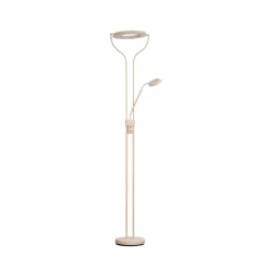 FISCHER & HONSEL Gulvlamper > LED-gulvlampe Davos, sandfarvet, højde 180 cm, 2 lyskilder, CCT