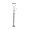 FISCHER & HONSEL Gulvlamper|Gulvlamper > LED-gulvlampe Davos, sandgrå, højde 180 cm, 2 lyskilder, CCT