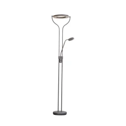 FISCHER & HONSEL Gulvlamper|Gulvlamper > LED-gulvlampe Davos, sandgrå, højde 180 cm, 2 lyskilder, CCT